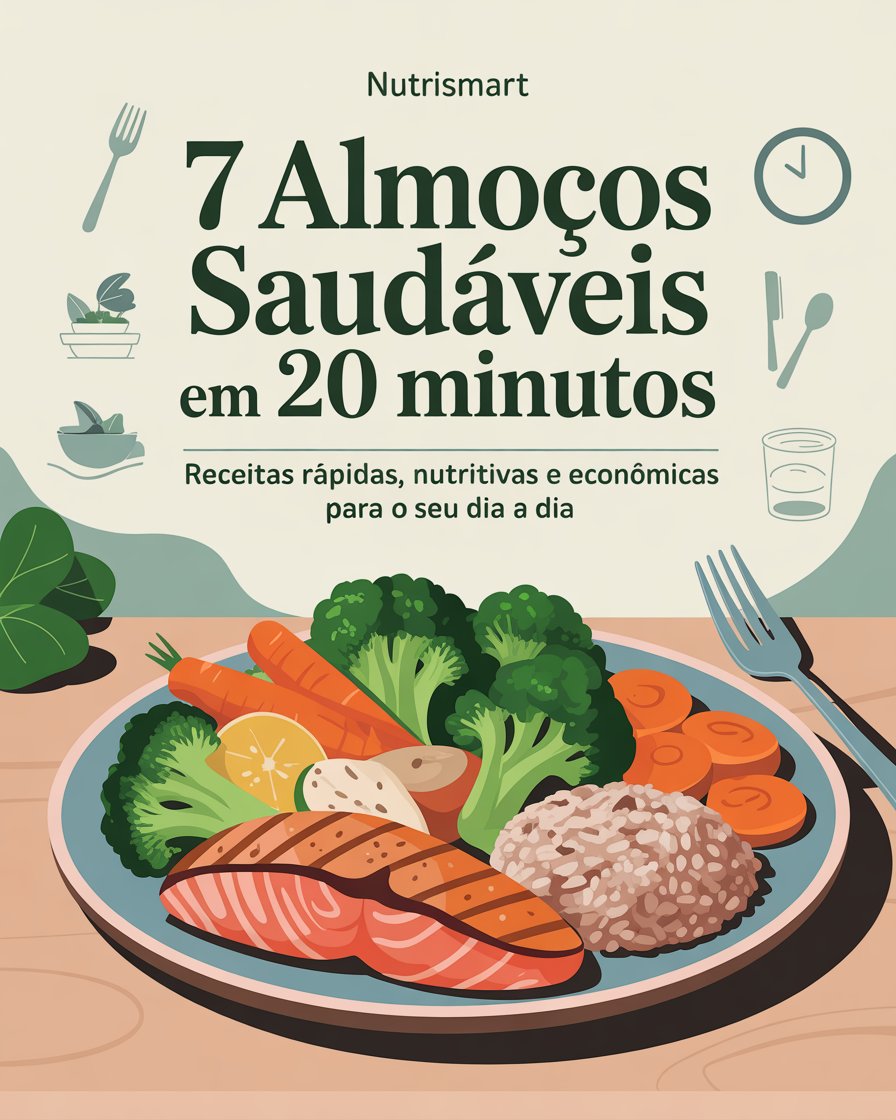 7 Almoços Saudáveis em 20 Minutos